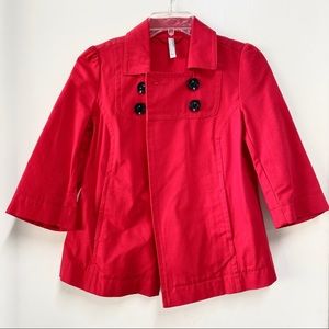 Old Navy Red 3/4 Sleeve Jacket